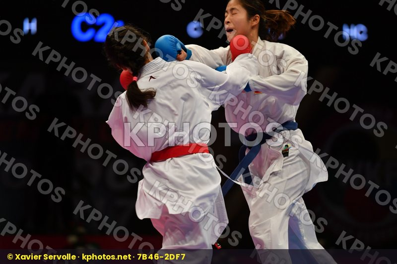 China Errabi Fatima zahra Female kumite -68 kg Morocco Tang Ling