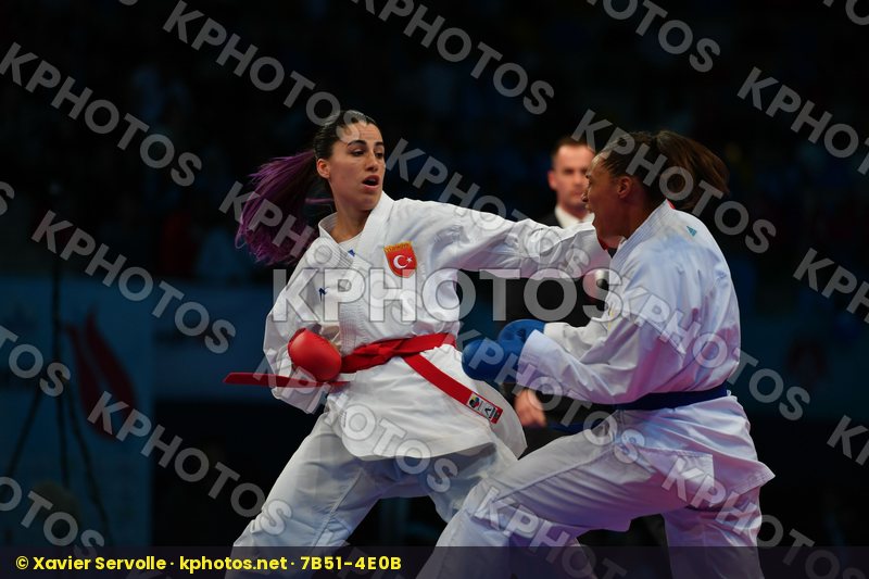 Female kumite 68+ kg Florentin Anne laure France Hocaoglu Meltem