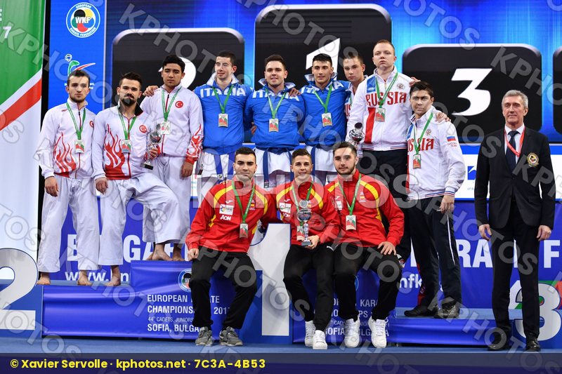 Italy podium Russia Russian federation Spain Turkey U21 kata tea