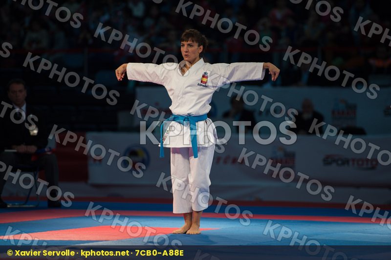 female finals kata kumite Sanchez Jaime Sandra Spain