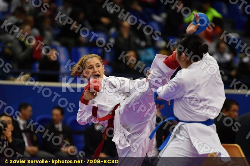 Female kumite -55 kg Japan Nakamura Shiori Turkey Yakan Tuba