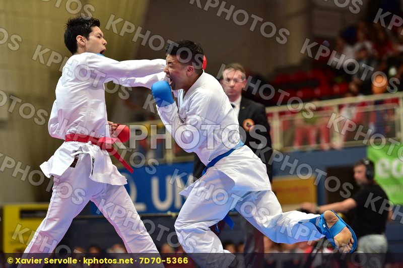 Japan male kumite -75 kg nishimura ken Shureido watanabe daisuke