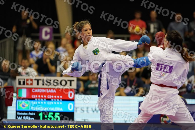 Brazil Cardin Sara Female Kumite -55kg Italy Kumizaki Valeria