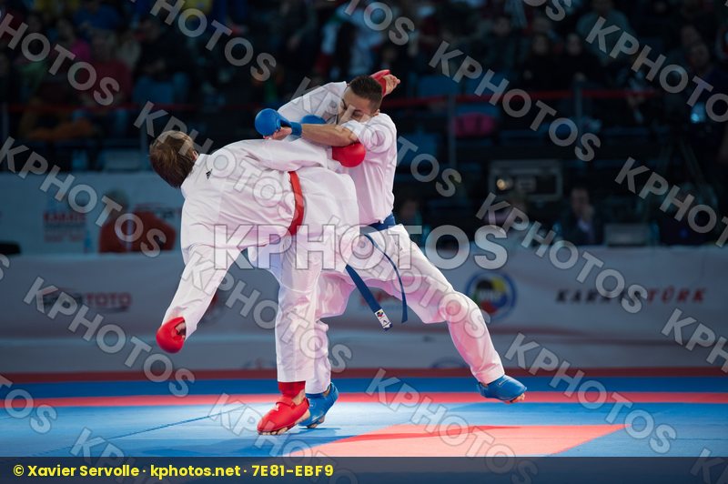 -60 kg Antic Marko bronze match kumite male Plakhutin Evgeny Rus