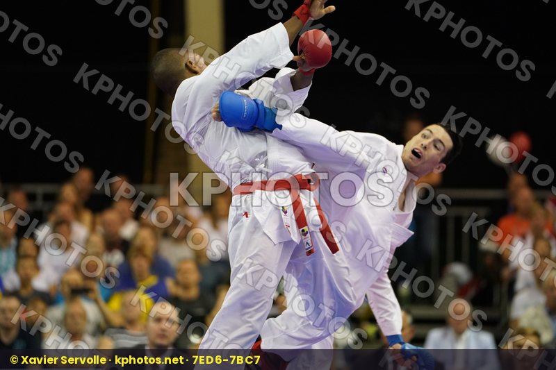 Brazil bronze match Male Kumite -75kg Scott Thomas USA Verissimo Hernanit