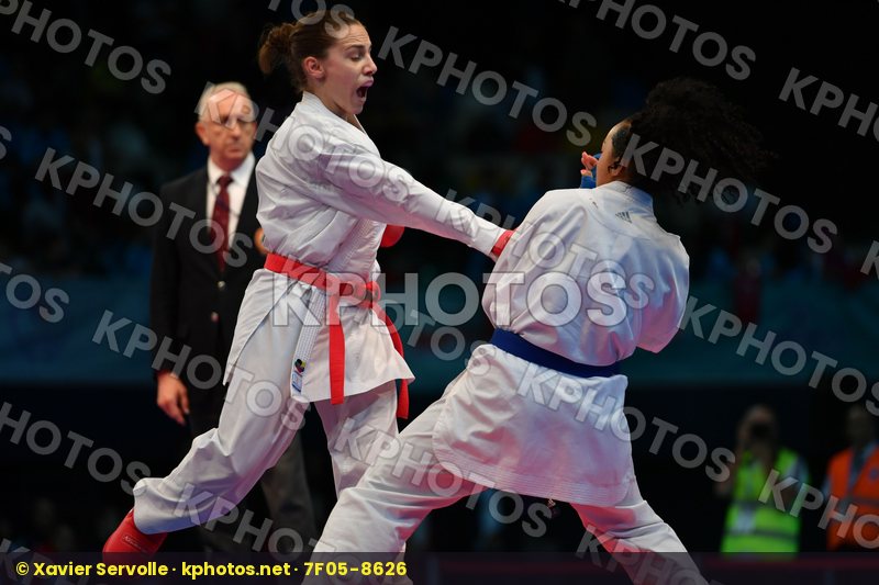 Female kumite -61 kg France Ignace Lucie Prekovic Jovana Serbia
