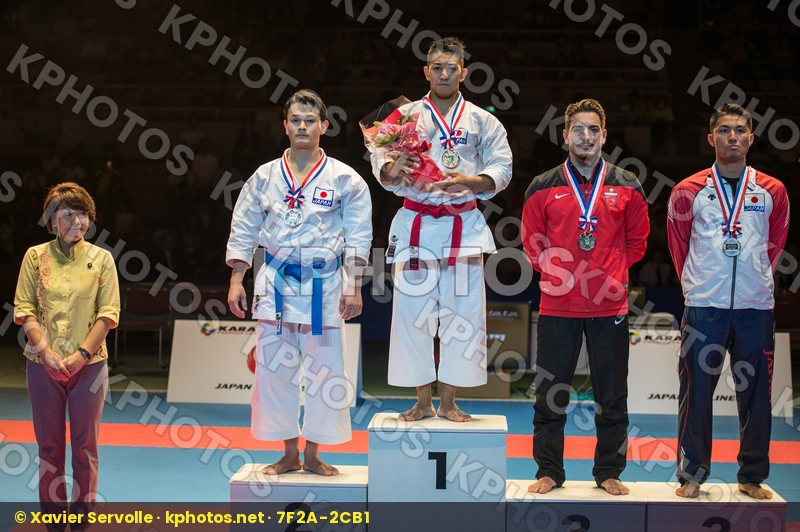 Japan kata Kinjo Arata Kiyuna Ryo male podiums Quintero Damian S