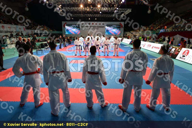France Italy Male team kumite salute team