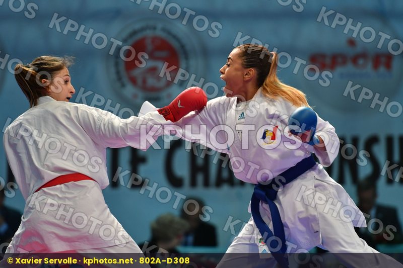 Female kumite -55 kg France Fyr of macedonia Georgieva Jovana Th