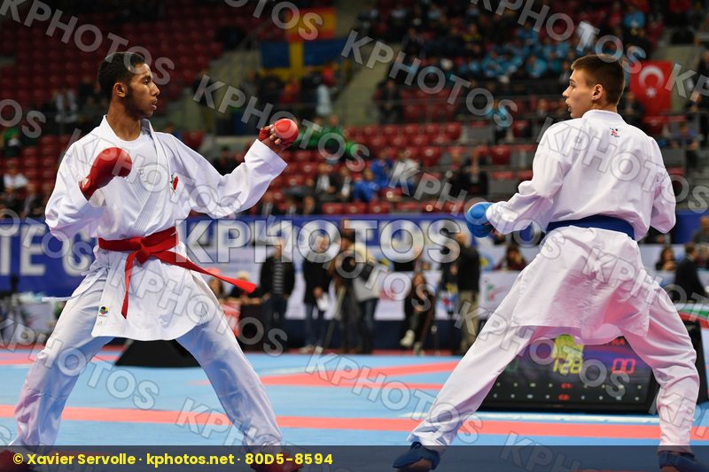 Bulgaria, Cadet kumite male -63 kg, France, Salmi Younesse, Vaka
