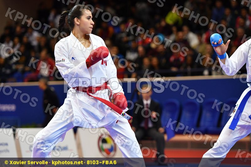 Canada China Female kumite -61 kg Jumaa Haya Yin Xiaoyan