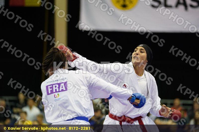 Abbasali Hamideh Female Kumite +68kg Florentin Anne Laure France Iran Islamic Republic of