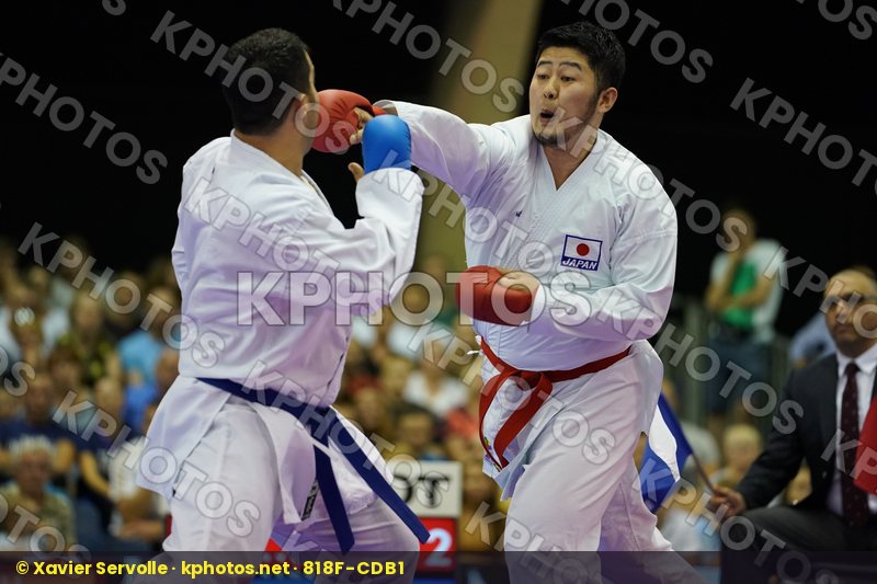 Ganjzadeh Sajad Gold match Iran Islamic Republic of Japan Kagawa Hideyoshi Male Kumite +84kg