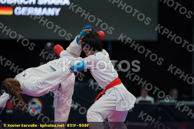 Female kumite -50 kg Germany Hubrich Shara Japan Miyahara Miho