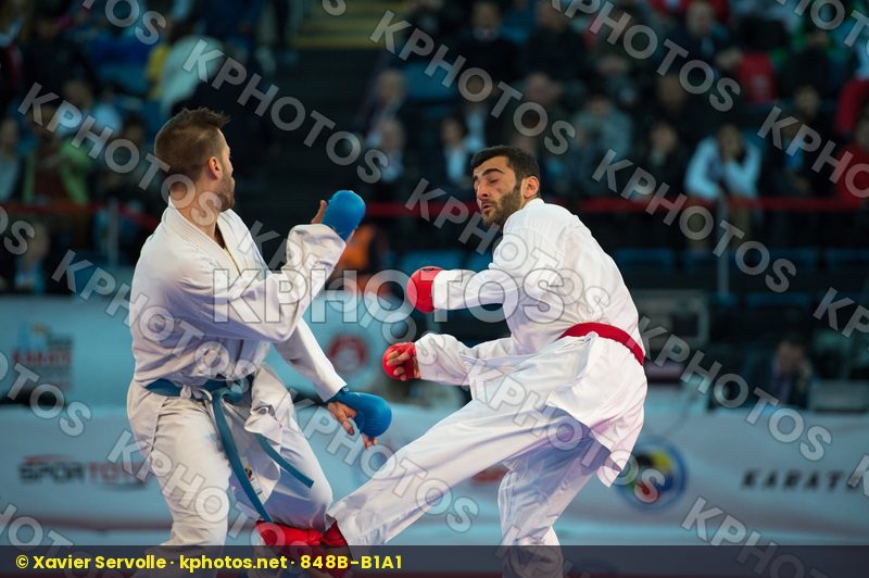 -84 kg Aktas Ugur bronze match Greece kumite male Turkey Tzanos