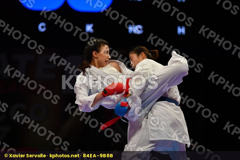 China Errabi Fatima zahra Female kumite -68 kg Morocco Tang Ling