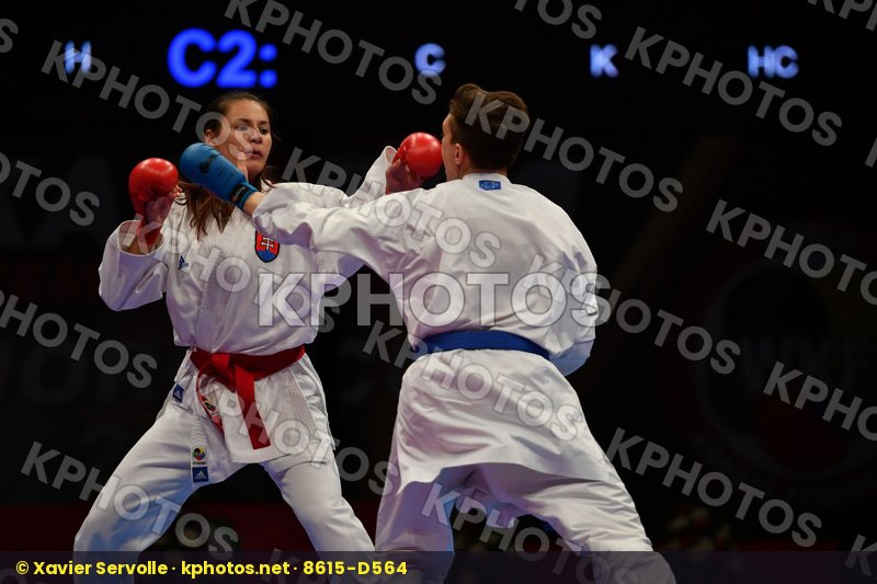 Female kumite -68 kg Italy Kopunova Miroslava Semeraro Silvia Sl
