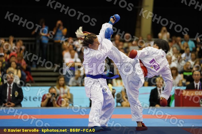 Female Kumite -50kg France Gold match Japan Miyahara Miho Recchia Alexandra