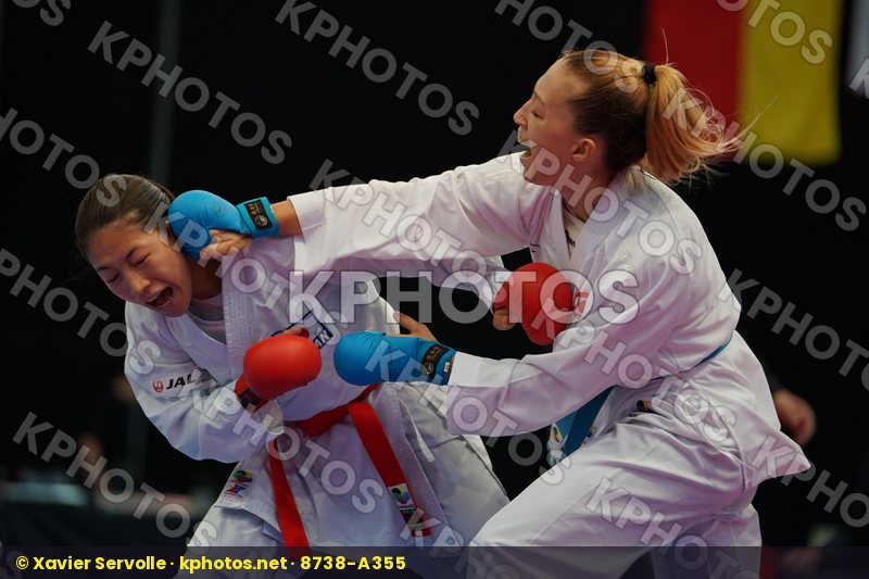 Female kumite -50 kg Japan Tadano Ayaka Tokcan Umay Turkey
