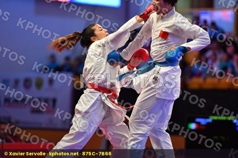 China Female kumite -61 kg Italy Pasqua Laura Yin Xiaoyan
