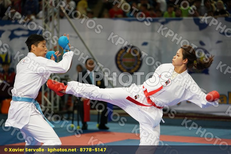 China Choi Wan yu Female kumite -61 kg Hong Kong Yin Xiaoyan