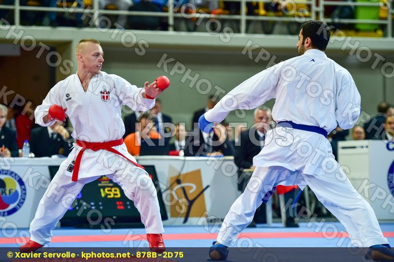 -84 Kg Aktas Ugur Budo Nord Denmark Korte Kevin Kumite Male Turk