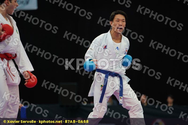 Brazil Figueira Vinicius Gomyo Hiroto Japan Male kumite -67 kg