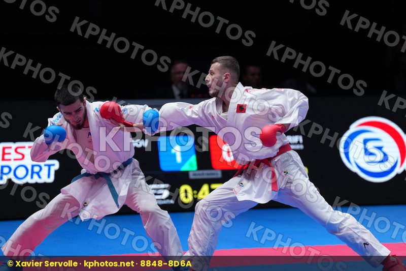 ARIFI ORGES (ALBANIA) vs AKHMEDOV AKHMED (EKF-1) in Male Kumite -60 Kg - Final Bout