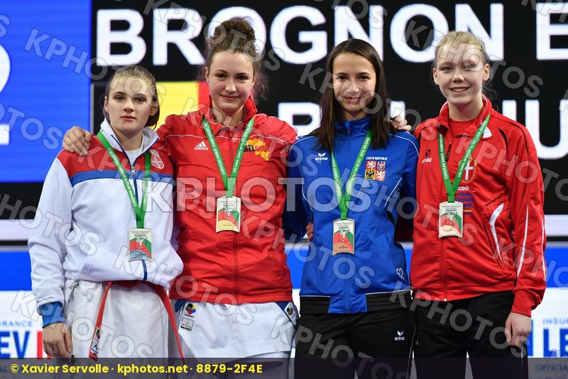Aakermann Sarah Belgium Brognon Eva Cadet kumite female 54+ kg C