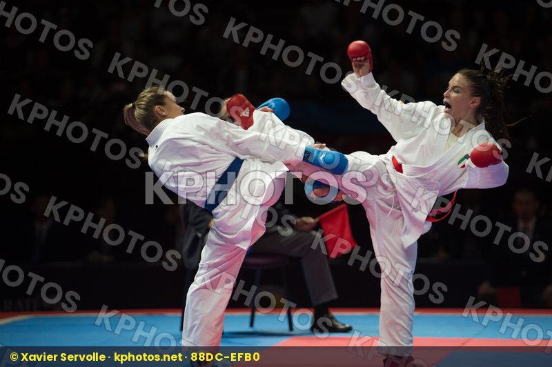 -55 Kg Cardin Sara Female final italy kumite Terliuga Anzhelika