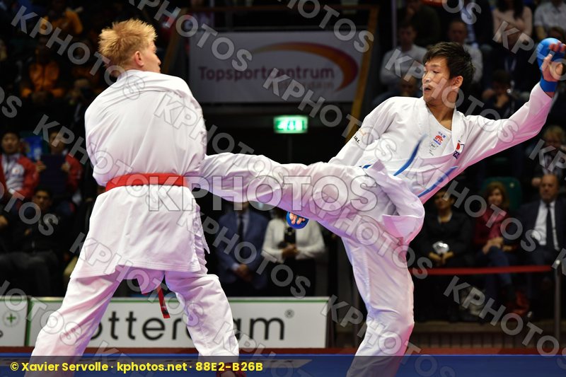 Araga Ryutaro Japan Male kumite -84 kg Netherlands Smaal Rene