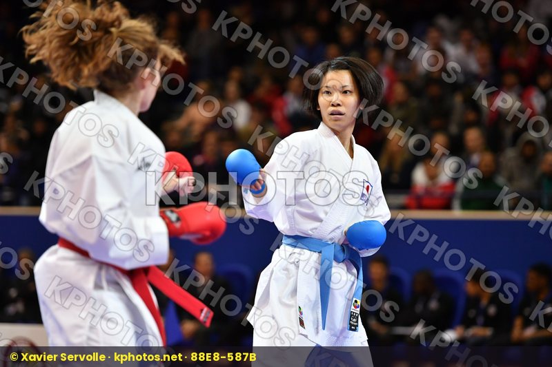 Female kumite -55 kg Ferrer garcia Cristina Japan Spain Yamada S