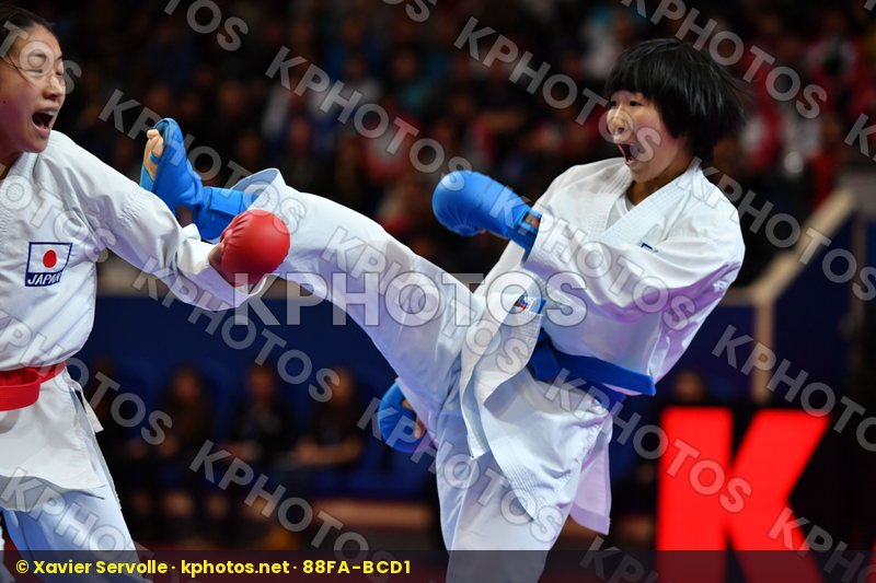 Female kumite -50 kg Japan Miyahara Miho Tadano Ayaka