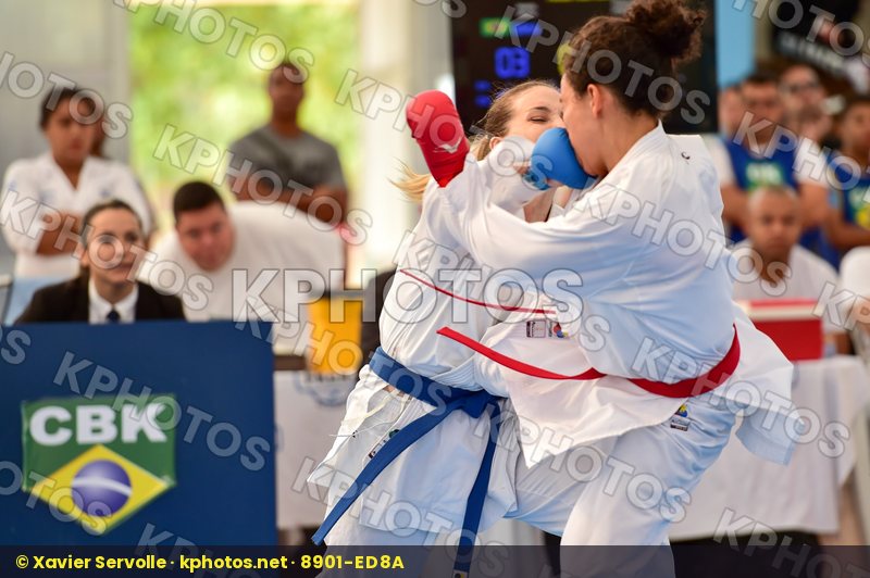 Brasil Female final kumite team Venezuela