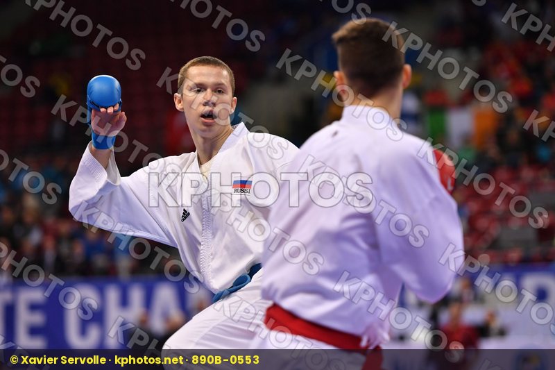 Drozd Pavel Gyurik Adi Junior kumite male -76 kg Russian federat