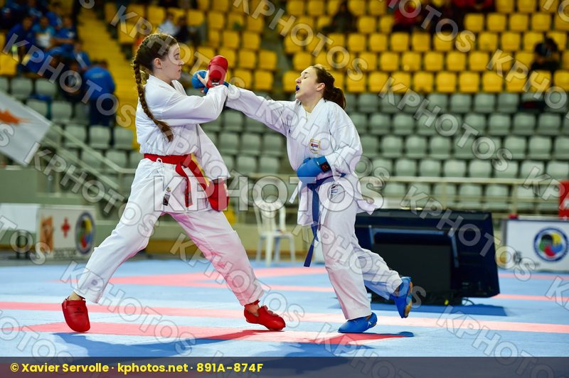 +54 Kg Budo Nord Cadet chyprus Denmark Durmis Dina Female Kumite