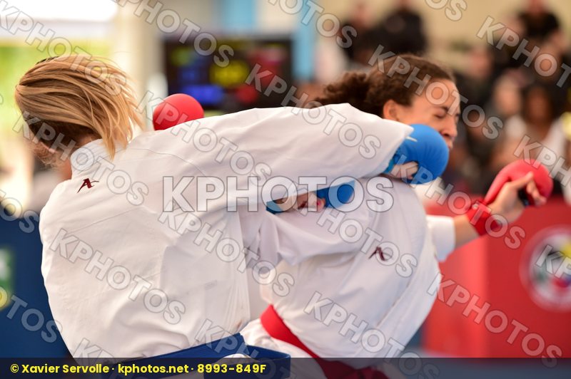 Brasil Female final kumite team Venezuela