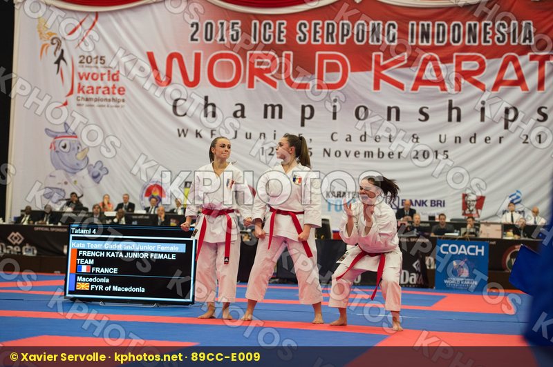 cadet female France Junior Kata team