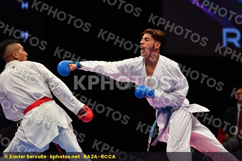 Male kumite -60 kg Morocco Takzima Aymane Taoussi Mohammed