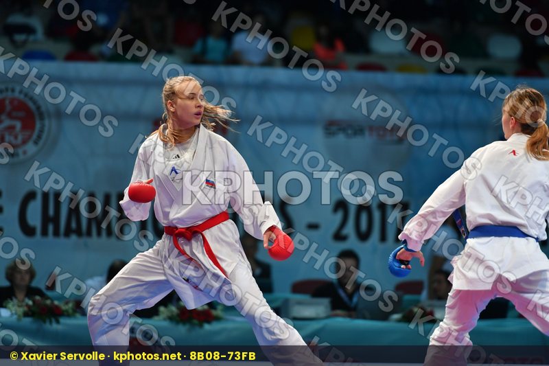 Female kumite 68+ kg Russian federation Slovakia Tatarova Domini