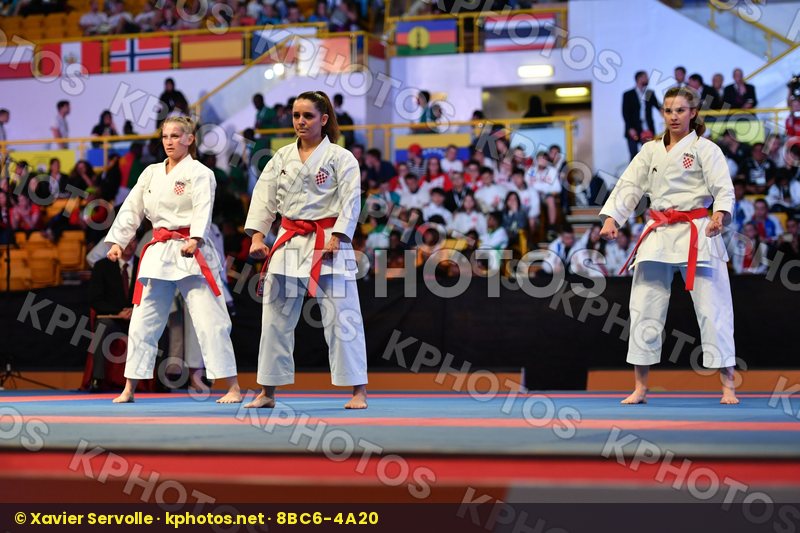 Croatia Croatia Croatia Female team kata Goju shiho sho