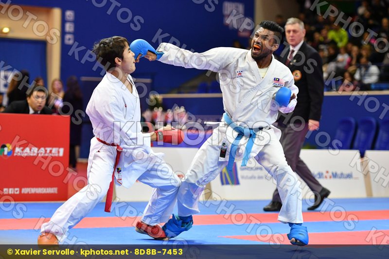 Malaysia Male kumite -60 kg Saymatov Sadriddin Selvarajoo Senthi