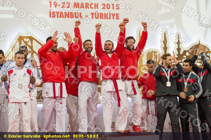Azerbaijan France kumite male Netherlands podiums team Turkey