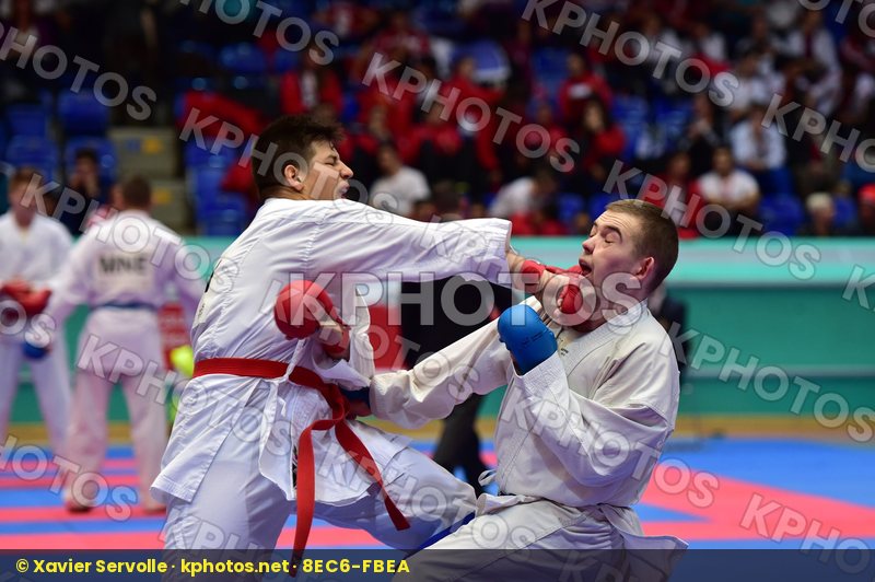+76 Kg Estonia Honing Adam Buda hungary junior kumite male Samle