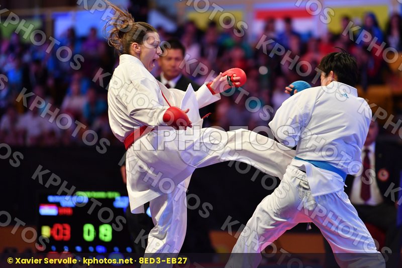 Chinese taipei Female kumite -50 kg Ku Tsui-ping Milivojcevic Je