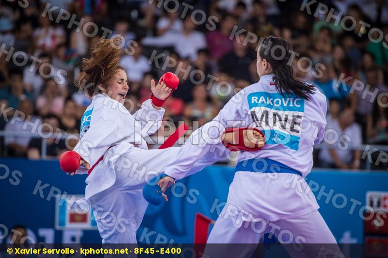 -68 kg bronze finals kumite Montenegro Quirici Elena Rakovic Mar