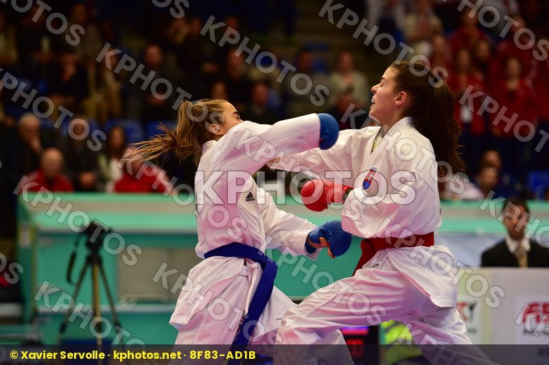 -48 kg Adidas Bourcois Aurore female finals france junior kumite