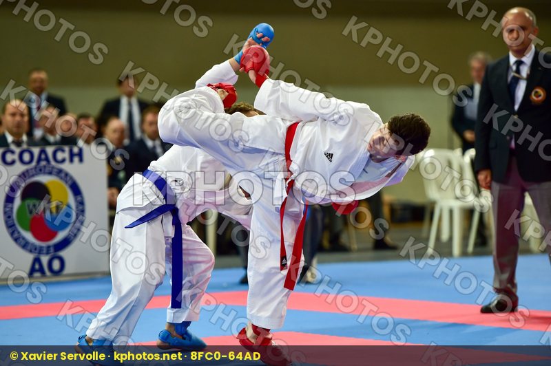 -55 Kg France Italy Junior Kumite Male Marchese Samuele Merienne