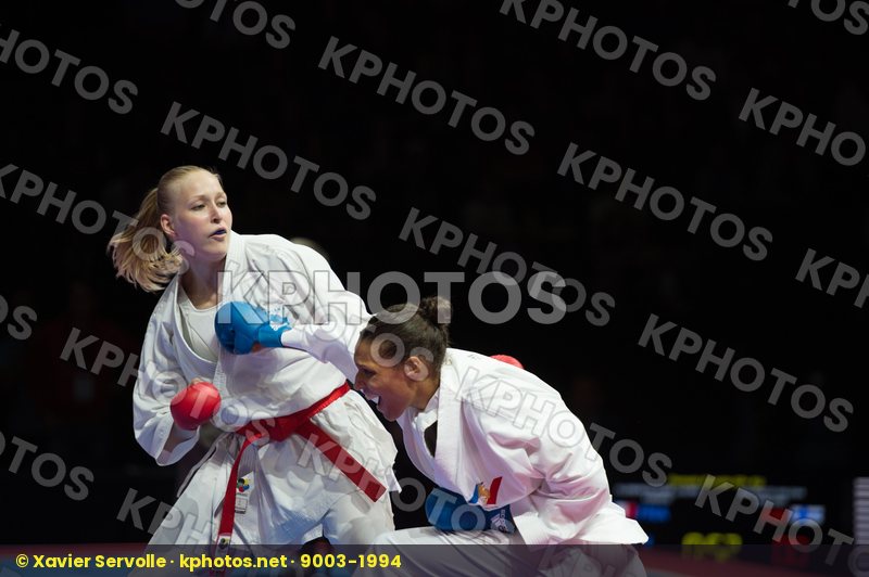 68+ Kg Female final Finland Florentin Anne Laure france kumite K