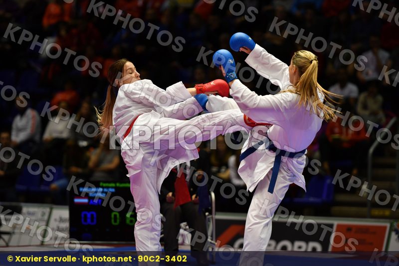 Austria Buchinger Alisa Female kumite -68 kg France Zaretska Iry